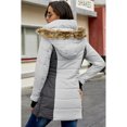 thumbnail image 3 of Khaki/Gray Outdoor Padded Jacket for Women, 3 of 6