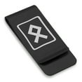 thumbnail image 1 of Stainless Steel Elder Futhark Othala Rune Classic Slim Money Clip Credit Card Holder, 1 of 2
