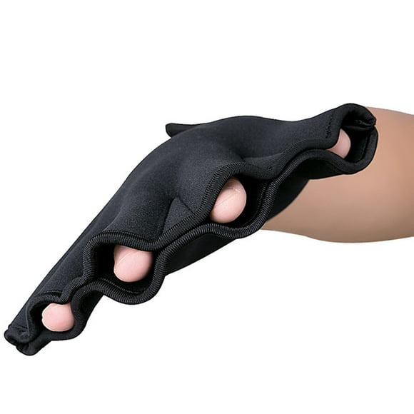 FUTUREORYY Swim Webbed Gloves 1 Pair Black Sponge Swim Hand Fins Increases Propulsion Diving