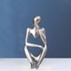 thumbnail image 5 of Escultura de , manualidades, estatuilla de escritorio, estantería de oficina en hogar, estatuas decorativas, decoración, regalos de Plata izquierda Soledad Estatua de resina abstracta, 5 of 8