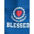 thumbnail image 5 of License Juniors’ Blessed Graphic Sweatshirt, 5 of 6