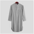 thumbnail image 3 of Grande Kurta Longue en Polyester pour Hommes Modèle Indien Traditionnel 60 Multicolore, 3 of 9