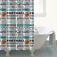 thumbnail image 4 of Football Terms and Icons Pattern Shower Curtain 72"x72" ,Bathroom Decorative Shower Curtains Set with 12 Hooks,Modern Waterproof Washable Shower Curtain, 4 of 6