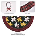 thumbnail image 4 of Sigee Lilies Flowers for Christmas Decoration Tree Skirt Christmas Plaid Tree Skirt,Christmas home decor Holiday Tree Skirt Fits TChristmas Tree-36", 4 of 6