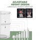 thumbnail image 3 of Organizador De Maquillaje Giratorio De 360 ​​Grados En Blanco Y Negro, Soporte Cosmético De Estilo Simple, Vitrinas Para Baño, Tocador Y Dormitorio Eigraketly  HA025109-02, 3 of 5