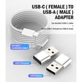 thumbnail image 4 of USB C Female to USB Male Charger Adapter(3 Pack)for iPhone 16 15 pro Max Car Type C Fast Charging Cable Converter for Apple Compatible for Samsung Android for iPad OTG 3.0 Power Plug Data Connector, 4 of 7
