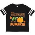 thumbnail image 3 of Inktastic Thanksgiving Sassy Lil Pumpkin with Fall Leaves Girls Toddler T-Shirt, 3 of 5