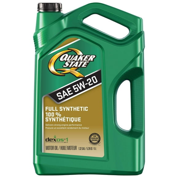Quaker State Huile moteur entièrement synthétique 5W-20 5L QS Synthétique 5W-20 5L