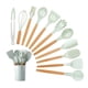 thumbnail image 1 of Juego de utensilios de cocina, utensilios de cocina de silicona Juego de utensilios de cocina antiadherentes resistentes al calor con mango de madera 12 piezas de utensilios de cocina que incluyen, 1 of 5