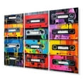 thumbnail image 2 of Designart "Cassette Tapes Retro flow II" Music Wall Art Prints Set, 2 of 5