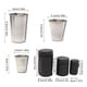 thumbnail image 2 of Wosthever Juego de 4 tazas de acero inoxidable para exteriores con tapa, bolsa para vasos S Estufas de camping L, 2 of 6