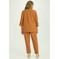 thumbnail image 4 of Jessica London Women's Plus Size Knit Crepe Winged Collar Set, 4 of 6