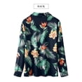 thumbnail image 4 of NFTOEIULA Women Floral Print Lapel Collar Buttons Long Sleeve Bohemian Shirt, 4 of 7