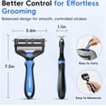 thumbnail image 6 of JDMEOPD 3-in-1 Pet Grooming Brush for Dogs & Cats – Removes Loose Hair, Mats & Undercoat, Safe Deshedding Tool for Long & Short Hair(Blue), 6 of 17