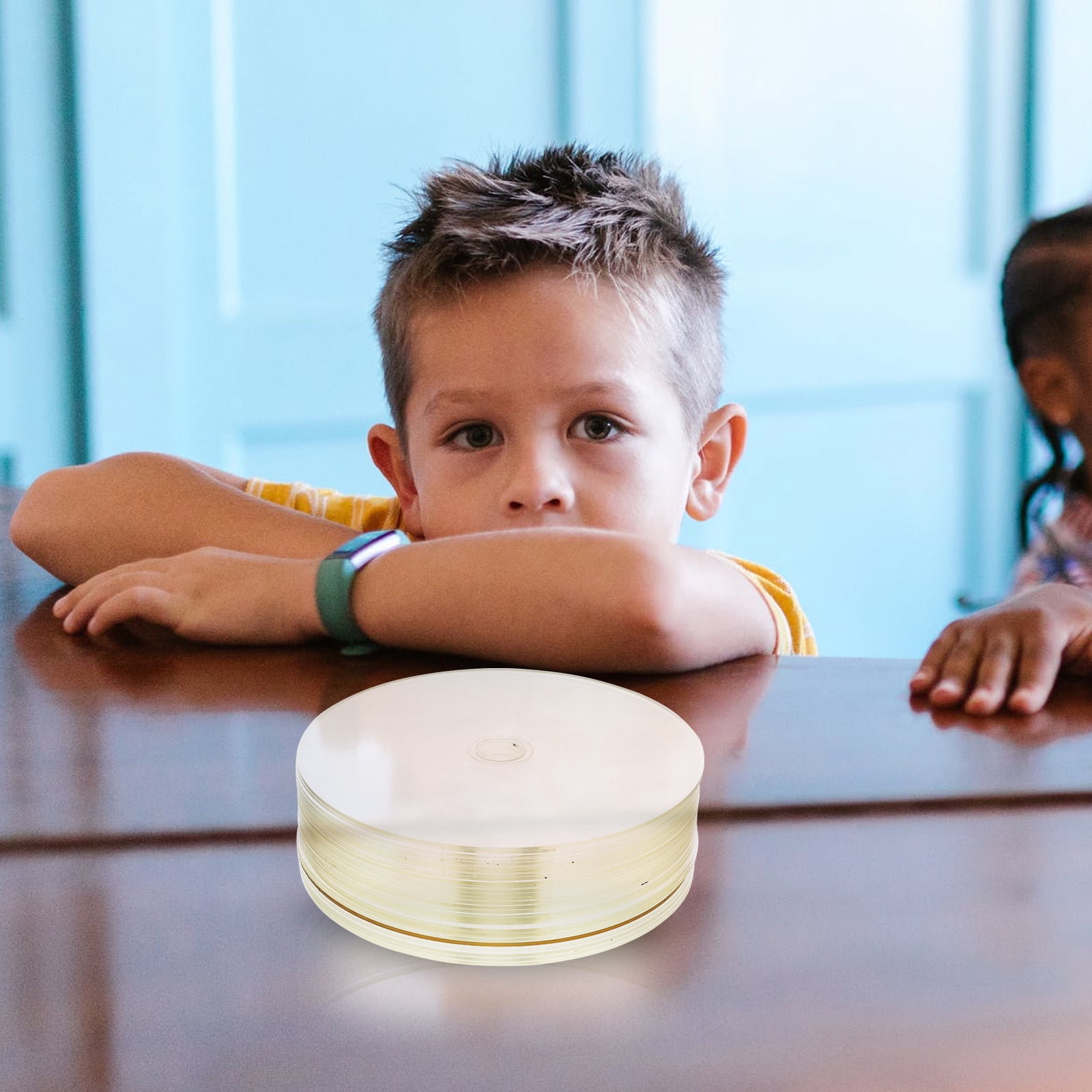 30 Discos Transparentes Para Pintar - 12x12 Cm, Ideales Para Manualidades, Decoración Y Actividades Educativas