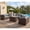 Gray, variant on TANGJEAMER 7 Piece Patio Furniture Set with Fire Pit Table, All Weather Outdoor Sectional PE Rattan, Patio Conversation Sets with Cushions for Garden Lawn Balcony, Black