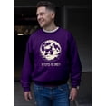 thumbnail image 2 of Witch Skater Skeleton Halloween Graphic - Men's Sweatshirt, 2 of 4