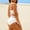 Z*6 White, variant on Women's Bikini Sets High Waisted Two Piece Sporty Swimsuits High Cut Bathing Suits White, Sizes S-2XL
