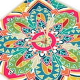 thumbnail image 3 of 3dRose, Spanish Tile Design Medallion, 10x10 Wall Clock, 3 of 7