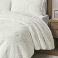 thumbnail image 4 of Home Essence Alivia Medallion Ultra Plush Comforter Mini Set, Twin, Ivory, 4 of 14