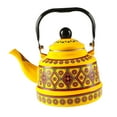 thumbnail image 3 of ZheElen 2.5L Enameled Tea Kettle Teapot Cookware Portable for Camping Outdoor Home Yellow Style A Yellow Style A, 3 of 3