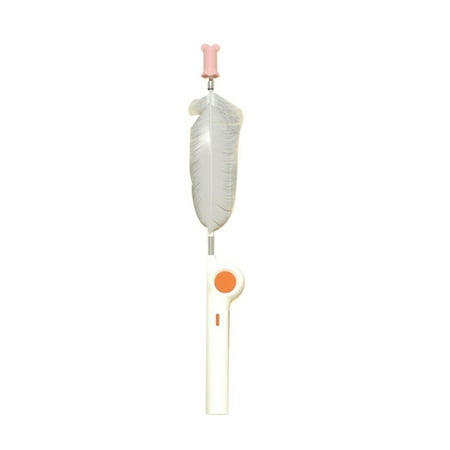ZPAQI Cats Toy Feather-Wand Teaser Toy with Light Bell Sound for Indoor Cats