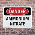 thumbnail image 4 of (2 Pack) Ammonium Nitrate OSHA Danger Sign 18 Inch X 12 Inch Plastic Sign, Weather Resistant, UV Protected for Workplace, Business, and Construction Site, Made in the USA, 4 of 8