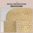thumbnail image 7 of Decor Round Pouf Ottoman Double-Strand Beige Paper Rope Pouf Footrest, Foot Stool, for Bed Room Living | Room | Accent Seat, 7 of 7