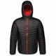thumbnail image 1 of Regatta - Chaqueta con Capucha Arcadia II para Hombre (Negro Grafito/Rojo Oriente) Regatta UTRG3745_graphiteblackorientred, 1 of 3