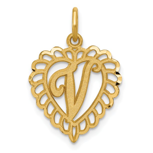 Letter v necklace gold Clearance