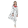 thumbnail image 3 of Nituyy Women Men Animal Costume Jumpsuit Long Sleeve Plush Pajamas Button Down Romper Cosplay Outfit, 3 of 9