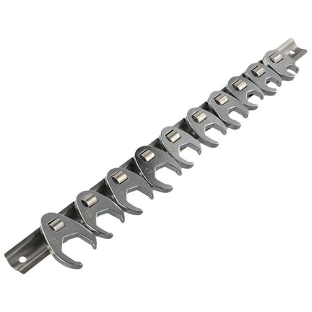 10Pcs 3/8Inch Drive Crowfoot Wrench 10 To 22Mm Metric Foot Open End Spanner