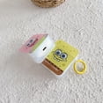 thumbnail image 4 of For AirPods 3rd Gen 2021/1/2/Pro case，Shockproof 3D Spongebob/Patrick Star Frosting PC Case Cover With Ring, 4 of 5