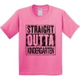 thumbnail image 3 of Inktastic Straight Outta Kindergarten Youth T-Shirt, 3 of 5
