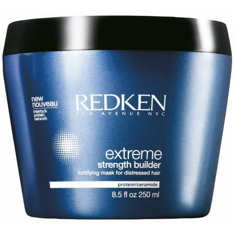 Redken Strength Builder Plus Fortifying Hair Mask For Highly Distressed Hair 8.5 Oz - Walmart.com