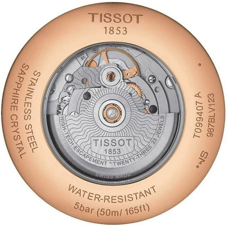 Tissot Chemin Des Tourelles Leather Automatic Mens Watch