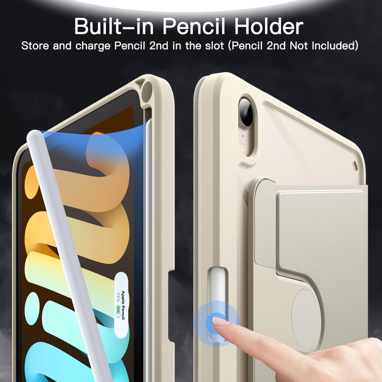 JETech Rotating Case for iPad mini (A17 Pro, 2024 Model, 7th JETech Rotating Case for iPad mini (A17 Pro, 2024 Model, 7th