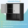 thumbnail image 6 of Marage Garage Cabinet,Metal Locking Wall Cabinet for Garage,Utility Cabinet for Office,Warehouse,Grey-Black, 6 of 8