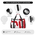 thumbnail image 4 of Fotbe HOHOHO Christmas Bolsa de Viaje con Estampado, Bolsa de Fin de Semana para Mujer con Compartimento para Zapatos, Bolsa de Gimnasio con Bolsillo Húmedo, 4 of 7