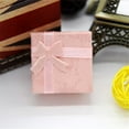 thumbnail image 3 of 24pcs Jewelries Boxes Paperboard Decorative Earring Organizers Dustproof Necklace Containers, Pink, 3 of 9