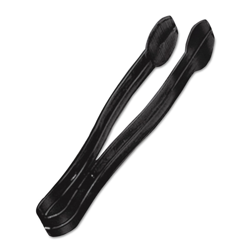 WNA Plastic Tongs, 9 Inches, Black, 48/Case