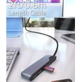 thumbnail image 2 of Hub USB C Syntech de 4 puertos USB 3.0 con cable de 60 cm para iPhone, 2 of 7