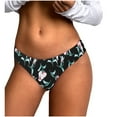 thumbnail image 5 of Iyufng Plus Size Panties for Women,Women's Panties Women's Fashion Comfortable Flower Leopard Print Low Waist Seamless G-string Pants Panties Thong,Womens Thongs, 5 of 6