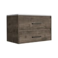 thumbnail image 4 of Praga Floating Vanity Sink with 2-Drawers Dark Brown / White, 4 of 5