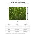 thumbnail image 5 of Uemuo Green Glitter Sparkle Printed Throw Blanket for Couch, Fluffy Fuzzy Blankets for Bed, Sofa, Cozy Flannel Faux Fur Blanket-80"x60", 5 of 6