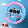 thumbnail image 4 of Kids Steering Wheel Toy Spinner Simulation Driving Light Steering Wheel Educational Children, 4 of 8