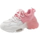 thumbnail image 2 of Zapatillas de deporte de plataforma plana para mujer, zapatos de malla a la moda, cómodas, de suela gruesa, informales, de colores combinados, novedad de verano de 2022, 2 of 5