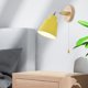 thumbnail image 3 of Lámpara de pared con cable enchufable Salvador Amarillo E27, 3 of 10