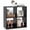 Black, variant on Costway 4-Cube Open Bookshelf with Anti-tip Kits Home Modern Style Storage Shelf for Study Black
