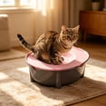 thumbnail image 4 of EGNMCR Kitty Toilet Training Device Washdown Litter Box Odor Control Spray Proof Litter Box Extra Large Plasti c Cat Litter B ox, 4 of 6